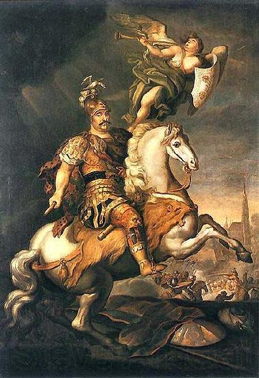 Jerzy Siemiginowski-Eleuter John III Sobieski at the Battle of Vienna. France oil painting art